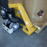 Pallet Jack Guard in Use